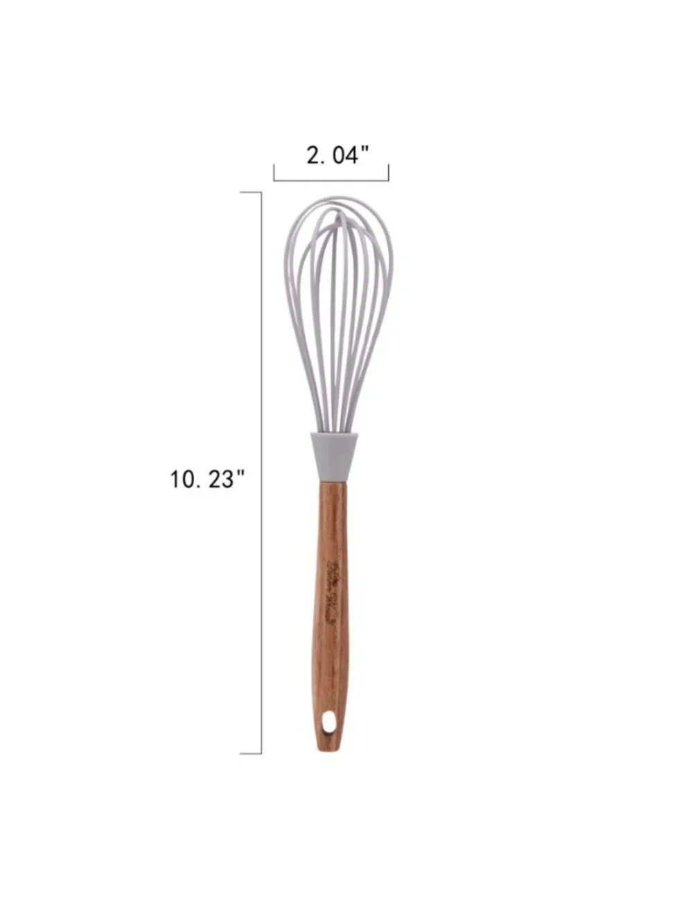 The Woman Pioneer Gray 10-Piece Silicone-Tipped Wood Handles Cooking Utensil